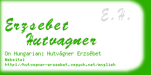 erzsebet hutvagner business card