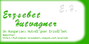 erzsebet hutvagner business card